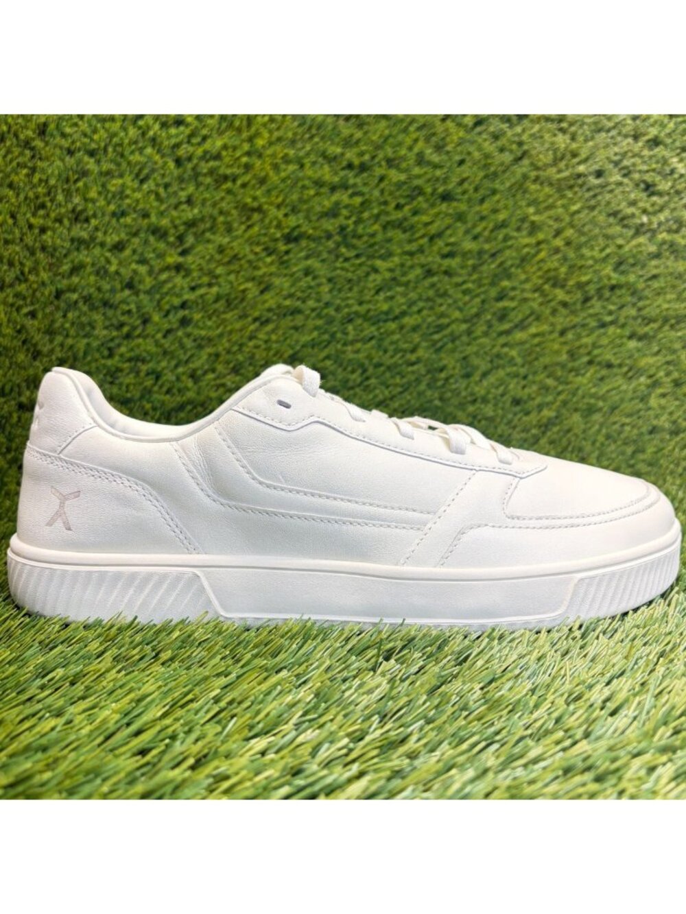Flux Footwear Adapt Leather Trainer White Mens Size 12 Athletic Shoes Sneakers
